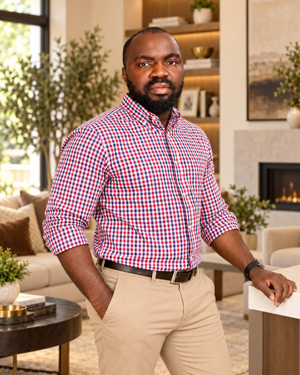 Felix Oyeleke at a St. John's home